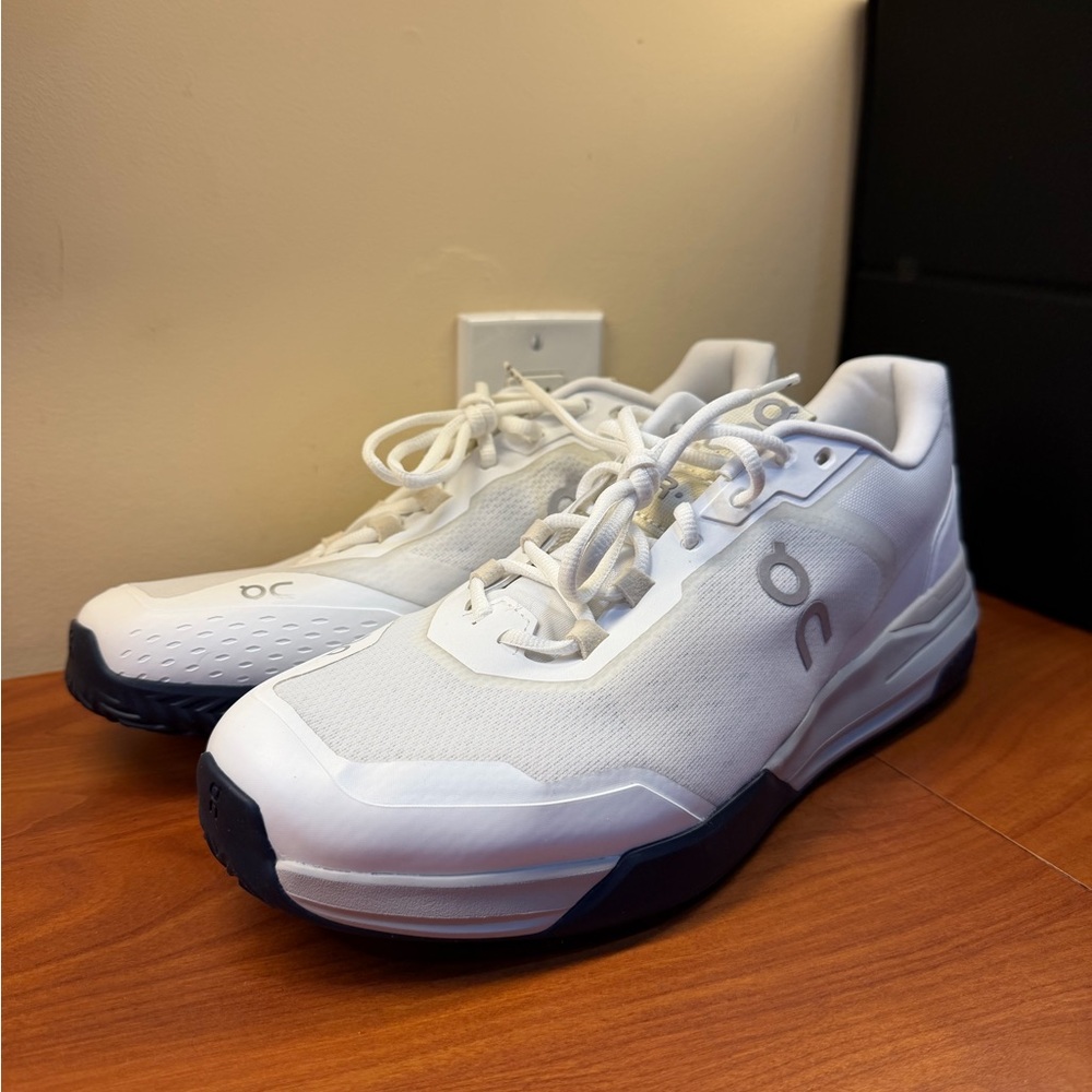 On Running Men's White and Blue Sneakers